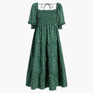 HHH Nesli Nap Dress in Emerald Trellis